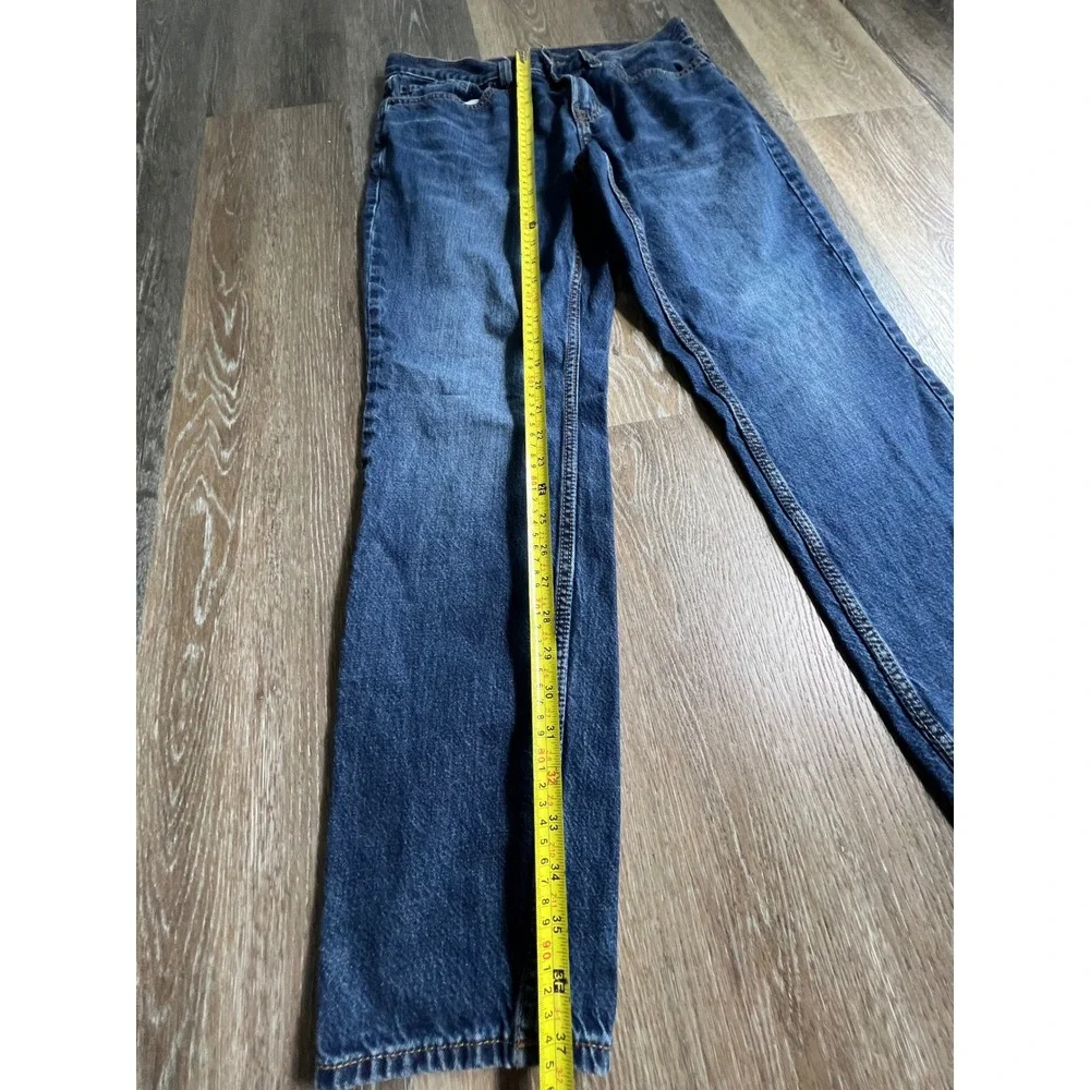 Old Navy Athletic Taper Jeans Mens 32x32 Blue Built-In Tough Denim Pants